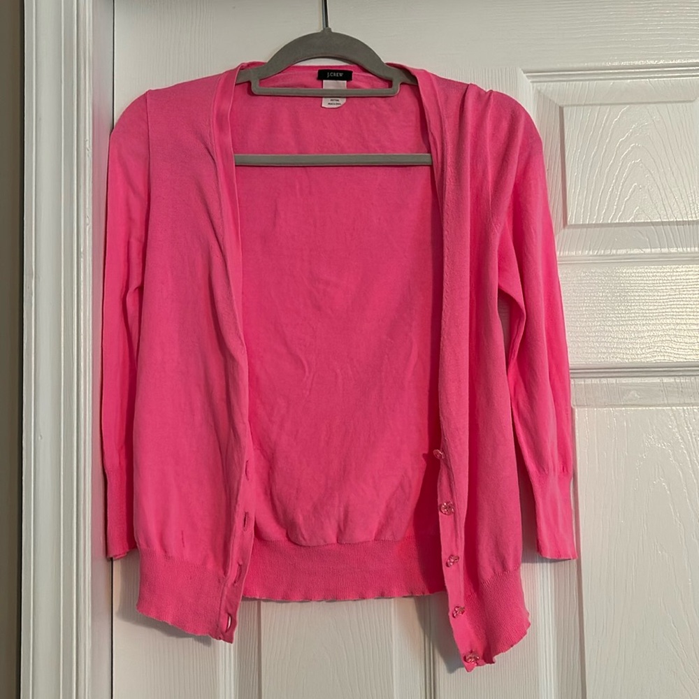 J. Crew pink cardigan